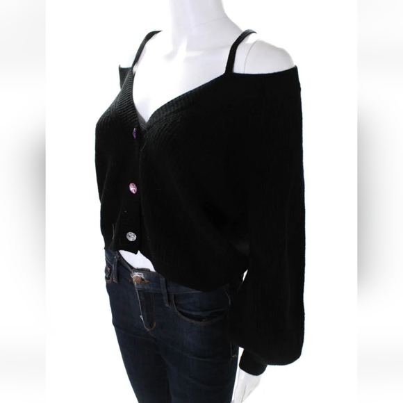 Cami NYC Elizabeth cardigan top black small - Picture 5 of 10
